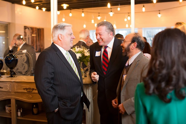 Left: Governor Larry Hogan; Middle: J. William Pitcher